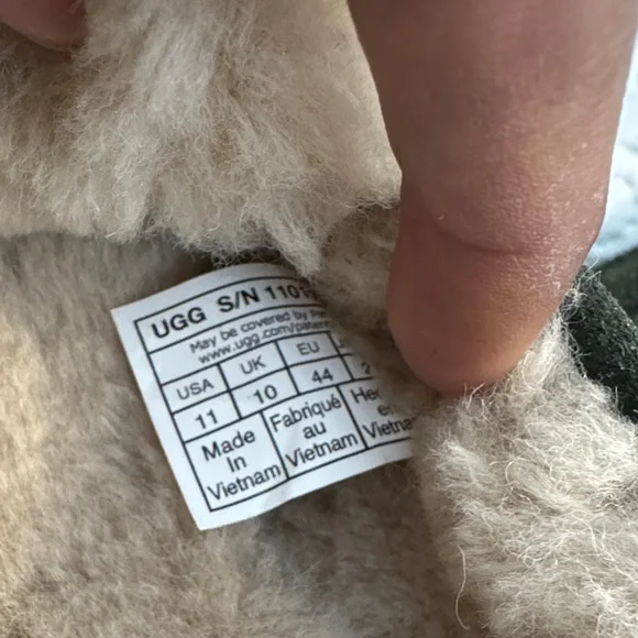 NEW UGG burnt Olive Suede men’s ASCOT Loafers size 11 - Picture 10 of 12